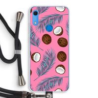 Kokosnoot roze: Huawei Y6s Transparant Hoesje met koord