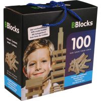 bouwplankjes blank, 100 stuks