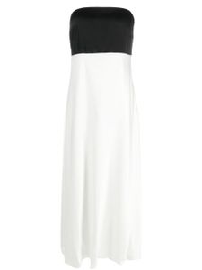 Polo Ralph Lauren robe-bustier Ralia à coupe longue - Blanc