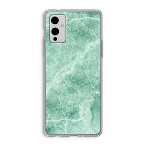 Groen marmer: OnePlus 9 Transparant Hoesje