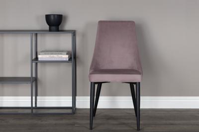 Nohr Eetkamerstoel 'Alexys' Rib, kleur Oudroze
