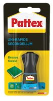 Secondelijm Pattex met kwast flacon 5gram op blister