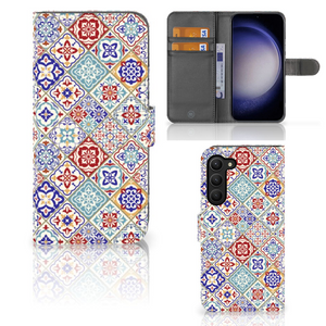 Samsung Galaxy S23 Plus Bookcase Tiles Color