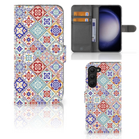 Samsung Galaxy S23 Plus Bookcase Tiles Color - thumbnail