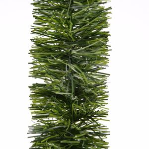 2x Kerstversiering slinger groen 270 cm   -