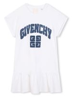 Givenchy Kids robe en coton à logo appliqué - Blanc - thumbnail