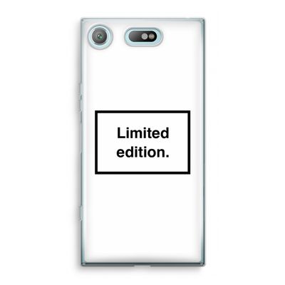 Limited edition: Sony Xperia XZ1 Compact Transparant Hoesje