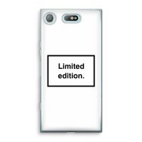 Limited edition: Sony Xperia XZ1 Compact Transparant Hoesje