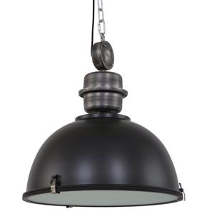 Steinhauer hanglampBikkel XXL industrieel zwart met nikkel - 7834ZW
