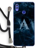 Midnight Marble: Honor Note 10 Transparant Hoesje met koord