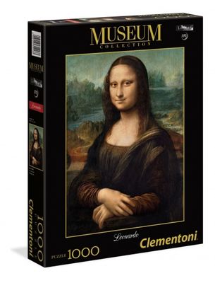 Clementoni legpuzzel Museum Collection - Mona Lisa 1000 stukjes