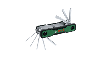 Bosch Groen Inbussleutelset | 8-in-1 | Opvouwbaar - 1600A039L7