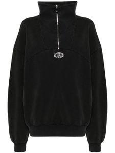 ROTATE BIRGER CHRISTENSEN sweat zippé à logo brodé - Noir