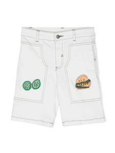 Stella McCartney Kids short en jean à broderies - Tons neutres