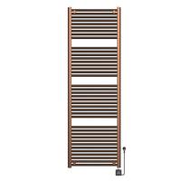 Elektrische Radiator BWS Lara 181.7x60 Cm Smart Wifi Geborsteld Brons Koper PVD