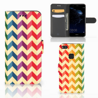 Huawei P10 Lite Telefoon Hoesje Zigzag Multi Color - thumbnail