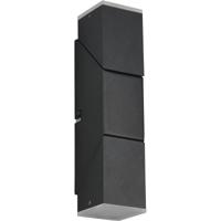 LED Buiten Wandlamp Trion Ramnat - 3000K - Mat Zwart - Metaal