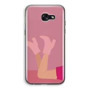 Pink boots: Samsung Galaxy A5 (2017) Transparant Hoesje