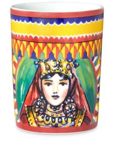 Dolce & Gabbana tasse en porcelaine imprimée - Jaune