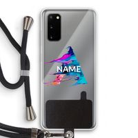 Abstract Spectrum: Samsung Galaxy S20 Transparant Hoesje met koord