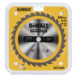 DeWalt Accessoires Cirkelzaagblad 184x16x30t, positief 10°, kerf 2,6mm - DT1940-QZ