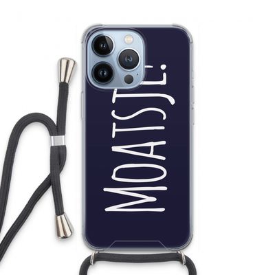 Moatsje!: iPhone 13 Pro Transparant Hoesje met koord