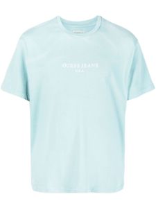 GUESS USA t-shirt en coton à logo imprimé - Bleu