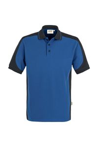 Hakro 839 Polo shirt Contrast MIKRALINAR® - Royal Blue/Anthracite - XS