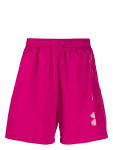 Alexander McQueen short de bain à logo imprimé - Rose