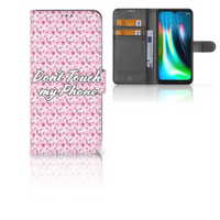 Motorola Moto G9 Play | E7 Plus Portemonnee Hoesje Flowers Pink DTMP - thumbnail