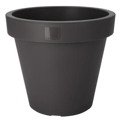 Pro Garden Bloempot - antraciet - rond - D30 cm - kunststof - plantenpot - tuin buiten