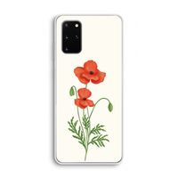 Red poppy: Samsung Galaxy S20 Plus Transparant Hoesje