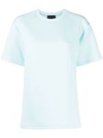 Cynthia Rowley t-shirt à épaules tombantes - Bleu