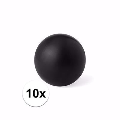 Anti stressballen Relaxman - 10x - zwart - 6 cm - Mindfullness - Relax - Ontspannen artikelen