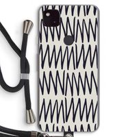 Marrakech Zigzag: Pixel 4a 5G Transparant Hoesje met koord