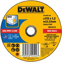 DeWalt Accessoires Extreme 2X Doorslijpschijf INOX 115 x 1.2 x 22,2mm - DT43903-QZ - thumbnail
