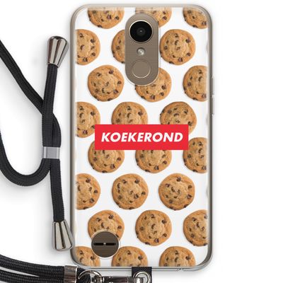 Koekerond: LG K10 (2017) Transparant Hoesje met koord
