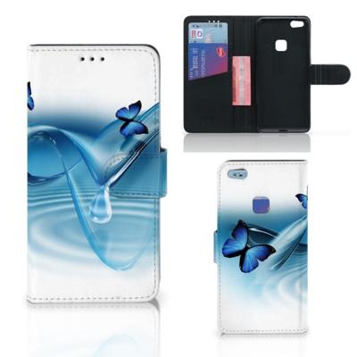 Huawei P10 Lite | Telefoonhoesje | Met pasjeshouder | Vlinders