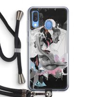 Camouflage de sommeil: Samsung Galaxy A40 Transparant Hoesje met koord