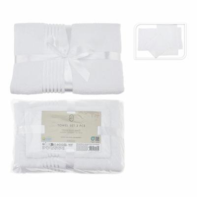Handdoekenset Essentials Wit (3 Onderdelen)