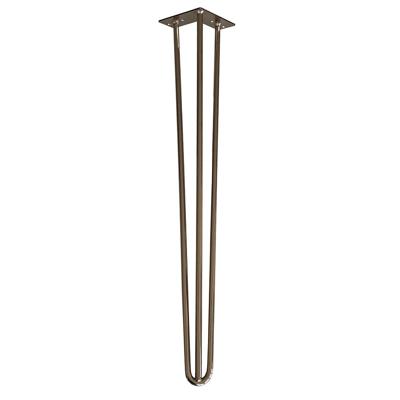 Stalen hairpin brons hairpin ø 1,2 cm en hoogte 72 cm