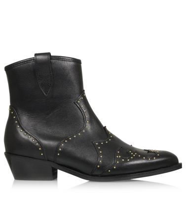 DWRS label - Lyon studs westernboots Leer Dames