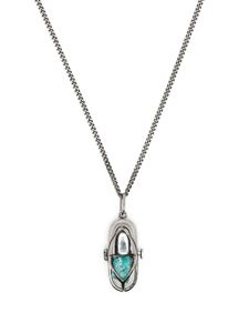 Capsule Eleven collier à pendentif Capsule Turquoise - Argent