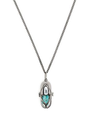 Capsule Eleven collier à pendentif Capsule Turquoise - Argent