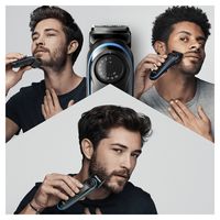 Braun BeardTrimmer BT3240 Baardtrimmer, Trimmer En Haartrimmer Voor Mannen, 39 Lengte-instellingen, Zwart/Blauw - thumbnail