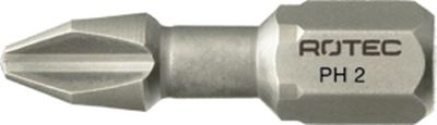 Rotec PRO Insertbit PH 2 L=25mm C 6,3 Torsion BASIC - 10 stuks - 8010002