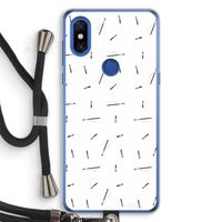 Hipster stripes: Xiaomi Mi Mix 3 Transparant Hoesje met koord