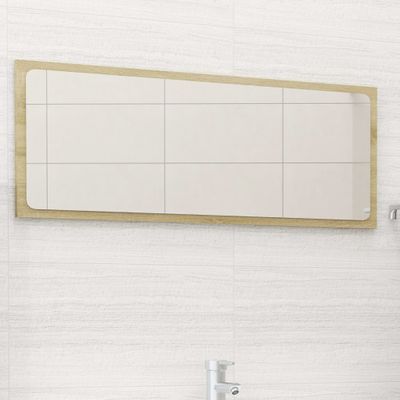 VidaXL Badkamerspiegel 90x1,5x37 cm spaanplaat sonoma eikenkleurig