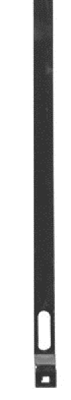 Nemef 1729-648 Achterstaaf | staal verzinkt 648x12mm. - 9172990030