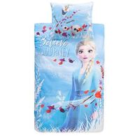 Comfort dekbedovertrek Disney Frozen - lichtblauw - 140x200 cm - Leen Bakker - thumbnail